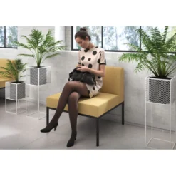 Sofa de Espera Pylos, modulo individual con respaldo