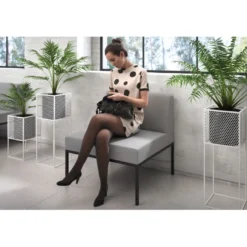 Sofa de Espera Pylos, modulo individual con respaldo