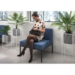 Sofa de Espera Pylos, modulo individual con respaldo