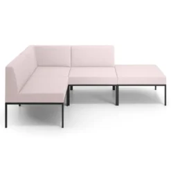 Sofa de Espera Pylos Rincon 2 asientos + Chaiselongue