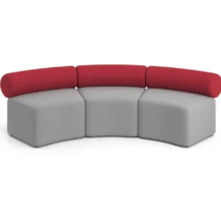 Sofa de oficina Oasis módulo concavo triple