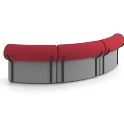 Sofa de oficina Oasis módulo concavo triple