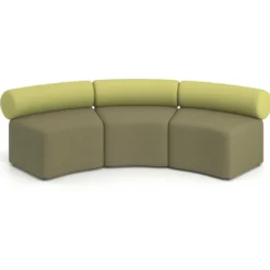 Sofa de oficina Oasis módulo concavo triple