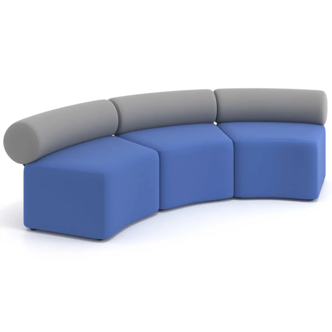 Sofa de oficina Oasis módulo concavo triple