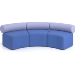 Sofa de oficina Oasis módulo concavo triple