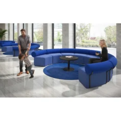 Sofa de oficina Oasis módulo concavo triple