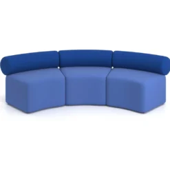Sofa de oficina Oasis módulo concavo triple