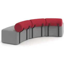 Sofa de oficina Oasis módulo convexo triple