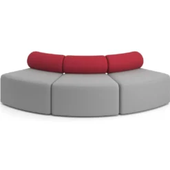 Sofa de oficina Oasis módulo convexo triple