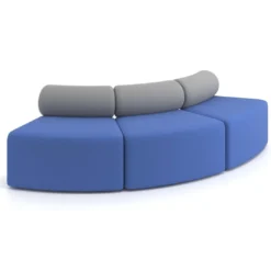Sofa de oficina Oasis módulo convexo triple