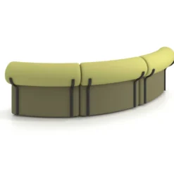 Sofa de oficina Oasis módulo concavo triple