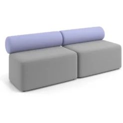 Sofa de oficina Oasis módulo recto doble 200cm