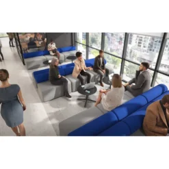 Sofa de oficina Oasis módulo recto doble 200cm