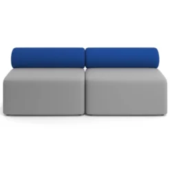 Sofa de oficina Oasis módulo recto doble 200cm