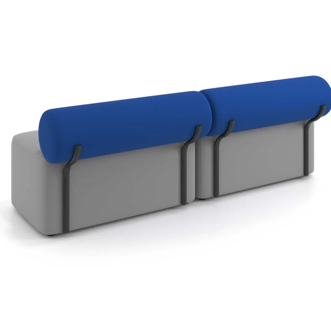 Sofa de oficina Oasis módulo recto doble 200cm
