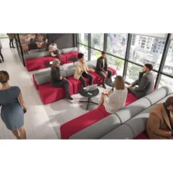 Sofa de oficina Oasis módulo recto doble 200cm