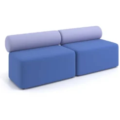Sofa de oficina Oasis módulo recto doble 200cm
