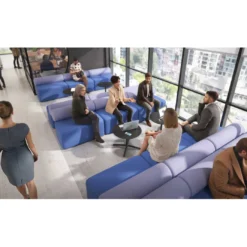 Sofa de oficina Oasis módulo recto doble 200cm