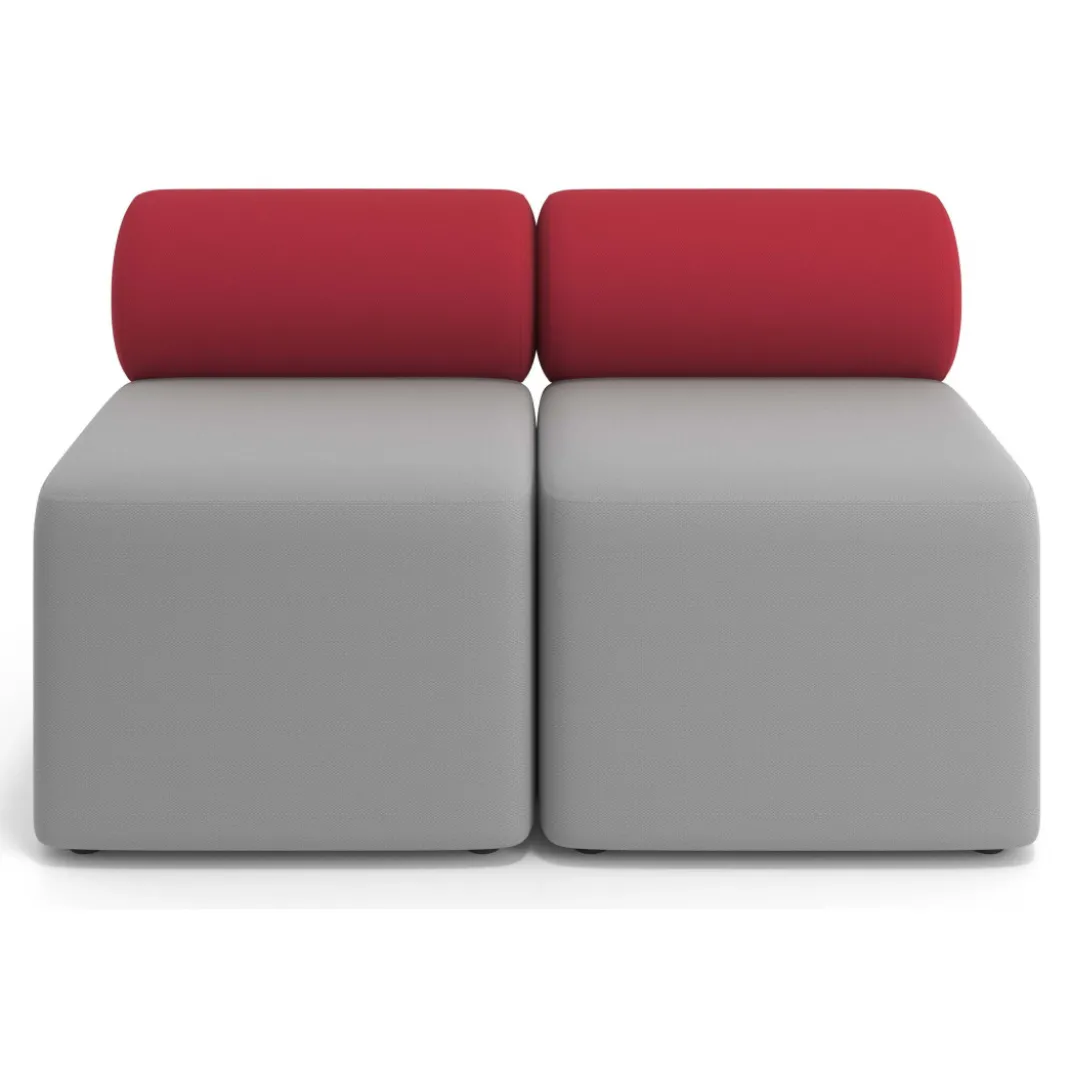 Sofa de oficina Oasis módulo recto doble 120cm