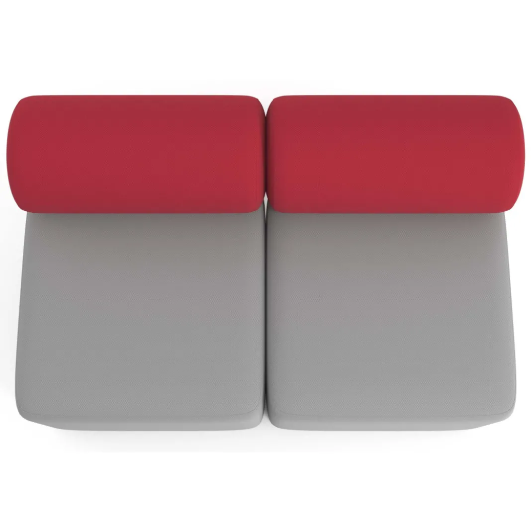 Sofa de oficina Oasis módulo recto doble 120cm