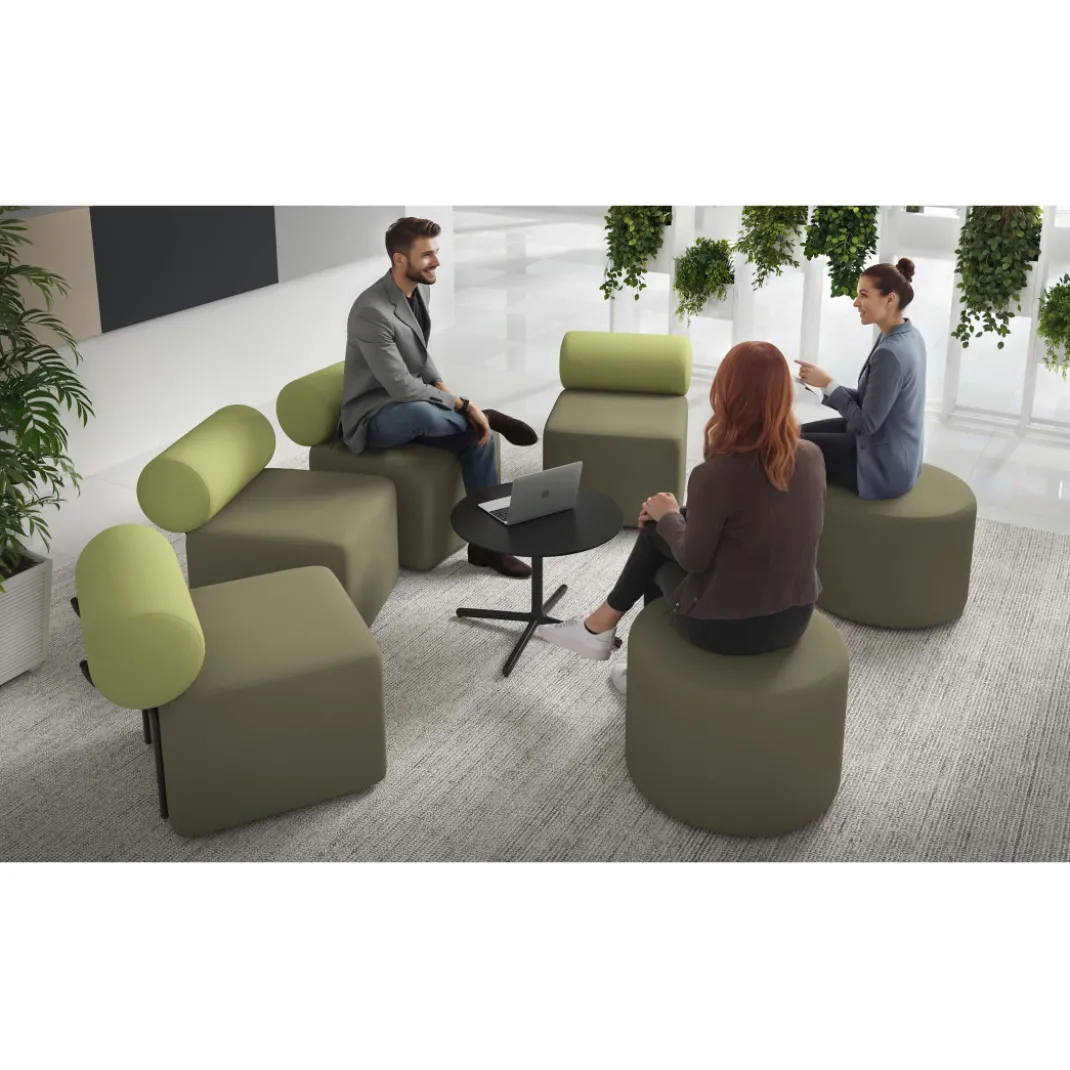 Sofa de oficina Oasis módulo recto doble 120cm
