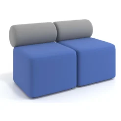 Sofa de oficina Oasis módulo recto doble 120cm