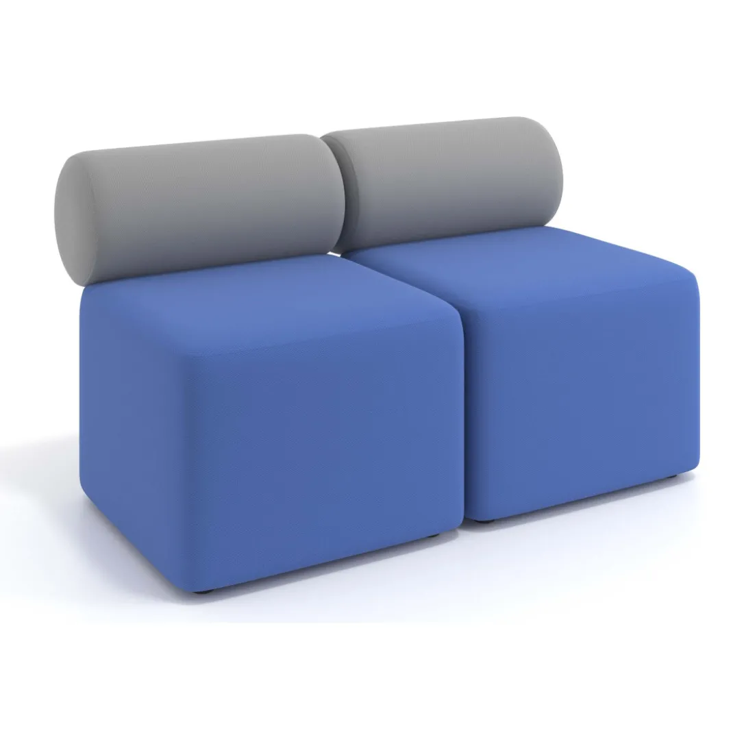 Sofa de oficina Oasis módulo recto doble 120cm