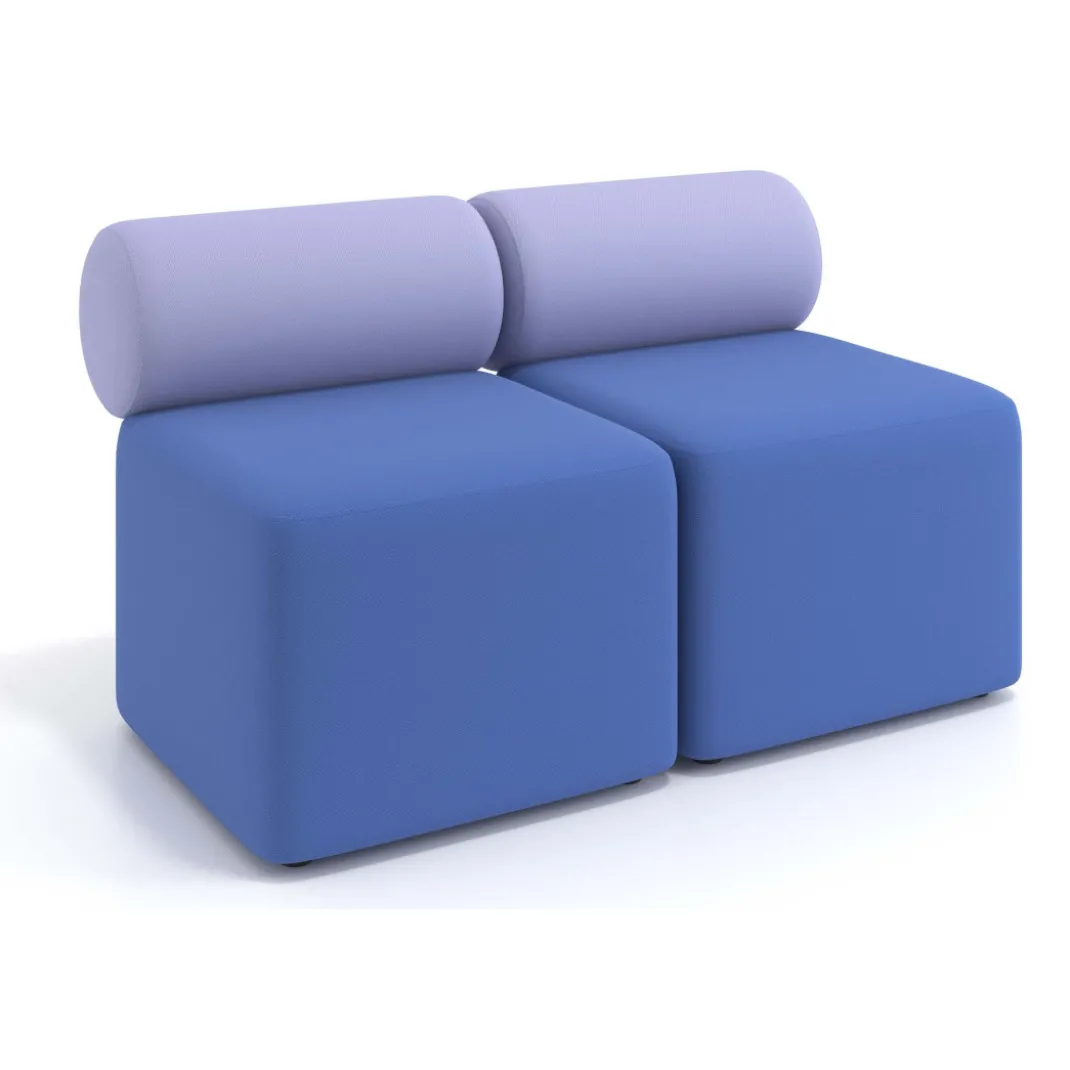 Sofa de oficina Oasis módulo recto doble 120cm