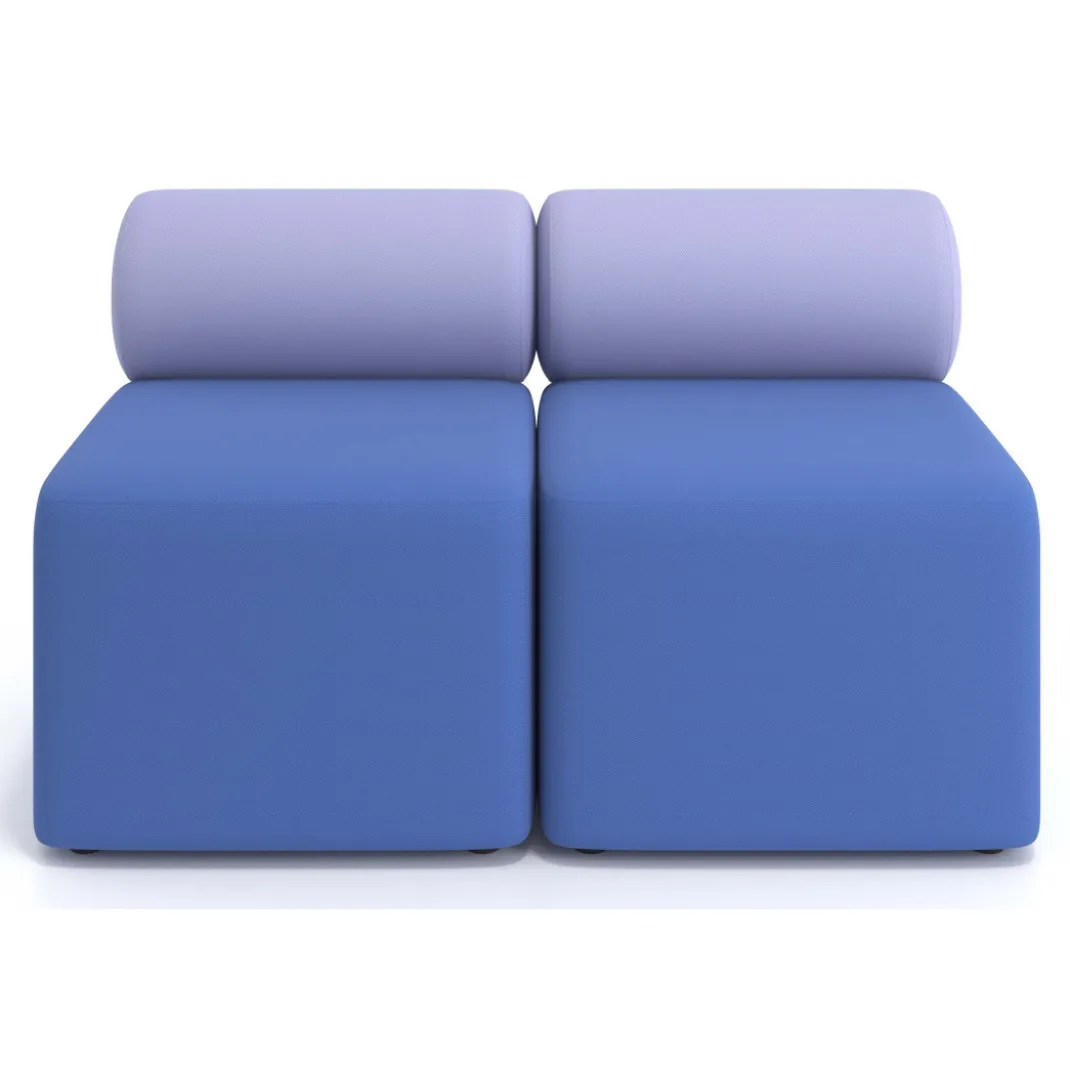 Sofa de oficina Oasis módulo recto doble 120cm