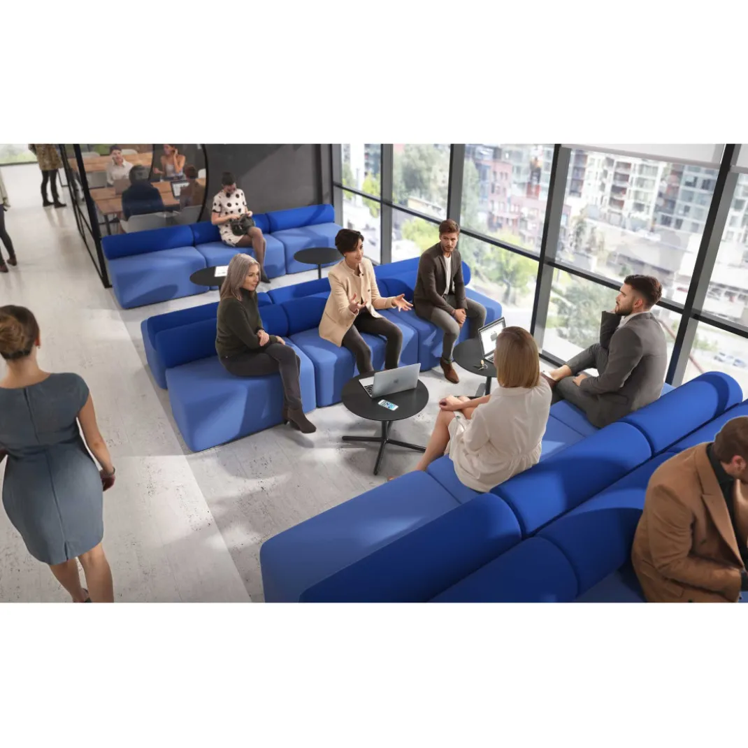 Sofa de oficina Oasis módulo recto doble 200cm