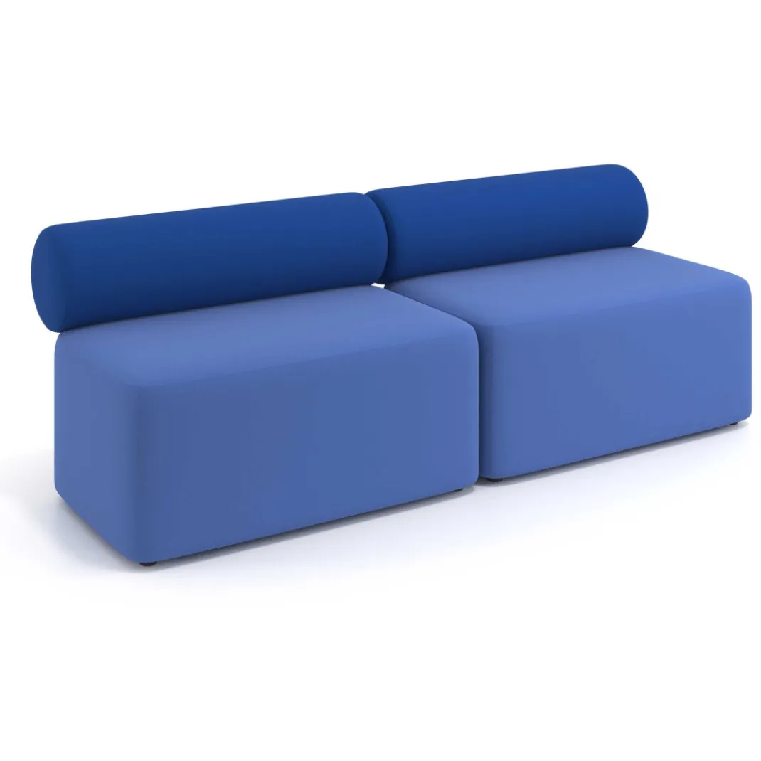 Sofa de oficina Oasis módulo recto doble 200cm