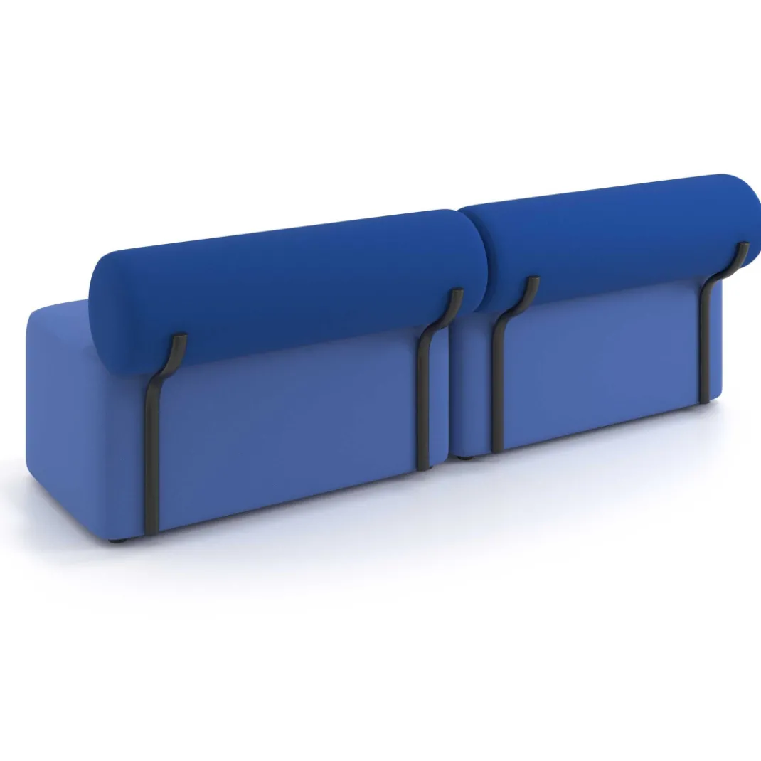 Sofa de oficina Oasis módulo recto doble 200cm