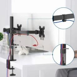 Soporte monitor columna doble, 2 pantallas