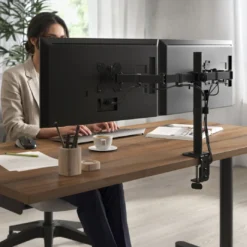 Soporte monitor columna doble, 2 pantallas