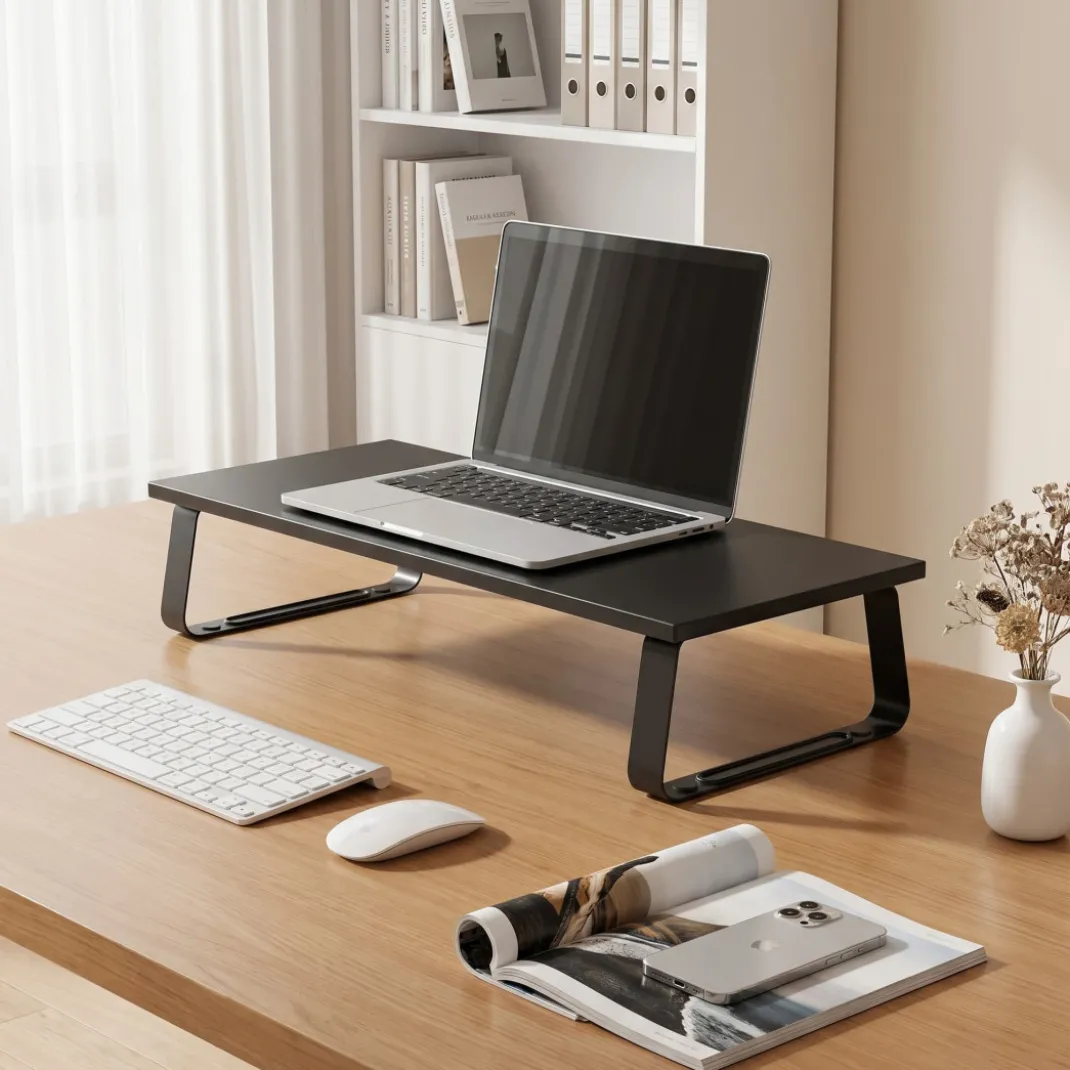 Soporte para monitor o portátil, base de acero