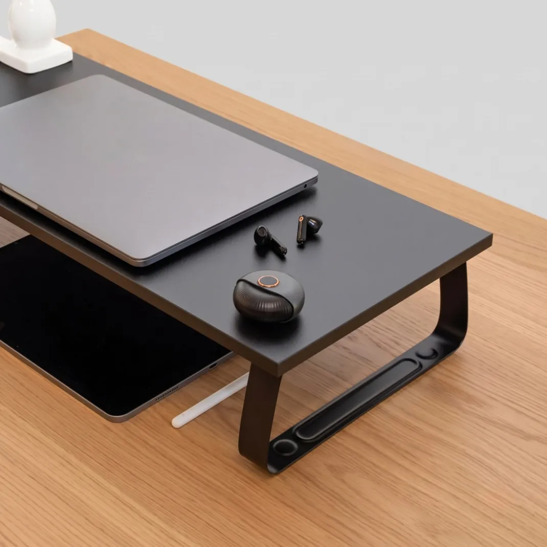 Soporte para monitor o portátil, base de acero