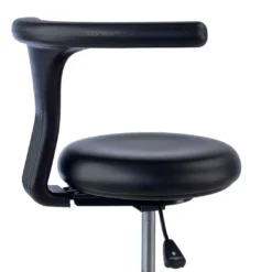 Taburete de laboratorio Onix, respaldo ergonómico
