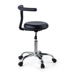 Taburete de laboratorio Onix, respaldo ergonómico