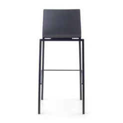 Taburete de oficina con respaldo Selena, polipropileno