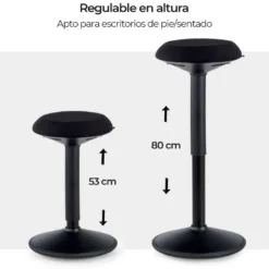 Taburete de oficina Ergonómico Ergostool, asiento dinámico