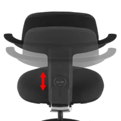 Taburete de Oficina Ergonómico erghos, asiento reclinable, giratorio