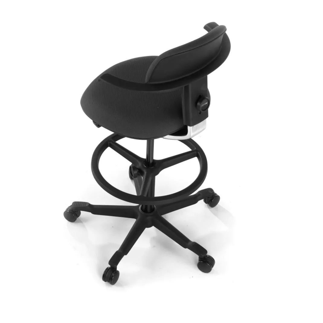 Taburete de Oficina Ergonómico erghos, asiento reclinable, giratorio