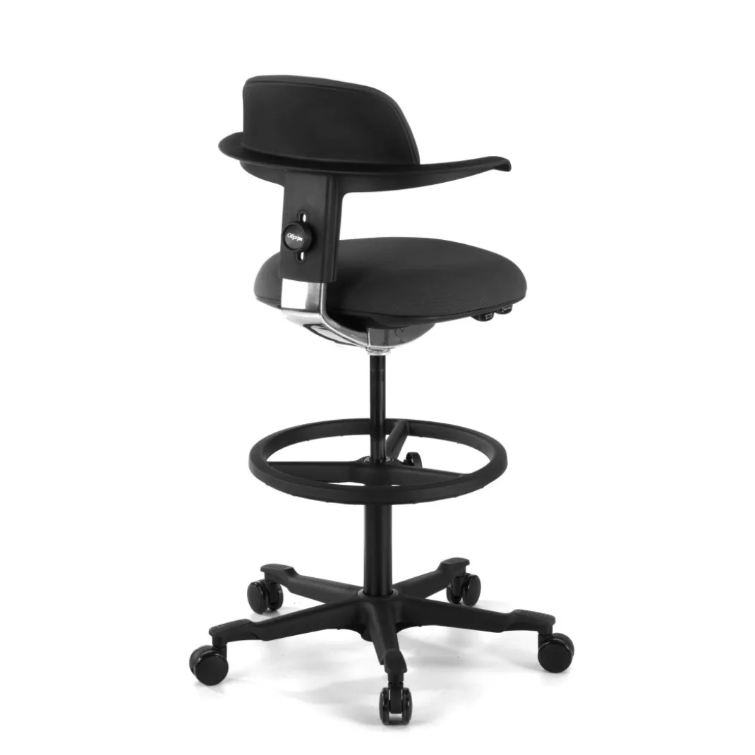 Taburete de Oficina Ergonómico erghos, asiento reclinable, giratorio
