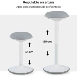 Taburete de oficina Ergonómico Ergostool, asiento dinámico