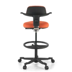 Taburete de Oficina Ergonómico erghos, asiento reclinable, giratorio