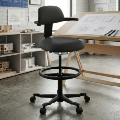 Taburete de oficina Ergonómico Active, asiento dinámico