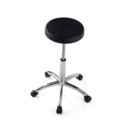 Taburete de Trabajo bajo con ruedas Ergopur, altura ajustable
