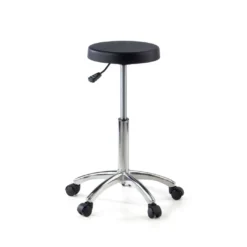 Taburete de Trabajo bajo con ruedas Ergopur, altura ajustable