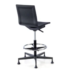 Taburete de trabajo Orbit, poliuretano rígido, base giratoria
