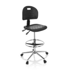 Taburete de trabajo Work 23, poliuretano rigido, anilla reposapies